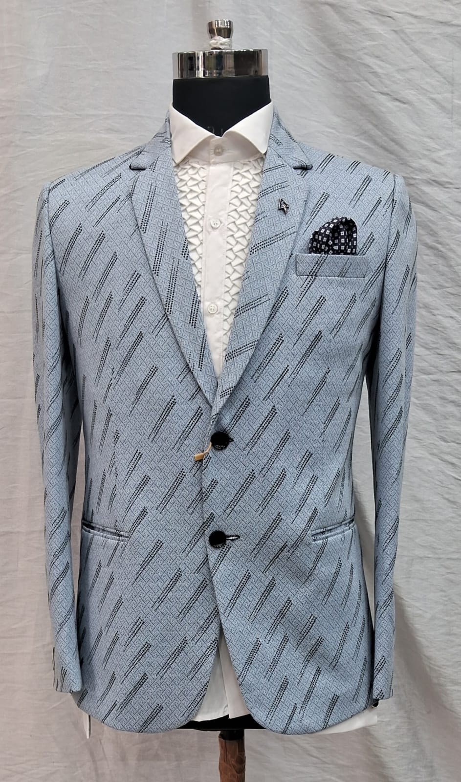 Formal Sky Blue 3 Piece Suit